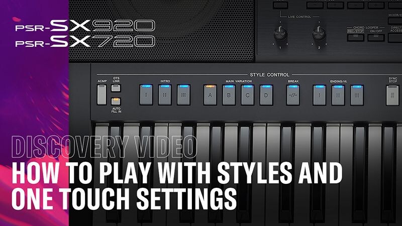 How To Play with Styles and One Touch Settings