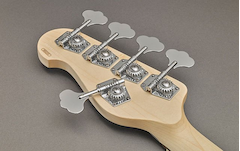 Close-up of headstock lightweight tuners for BB235