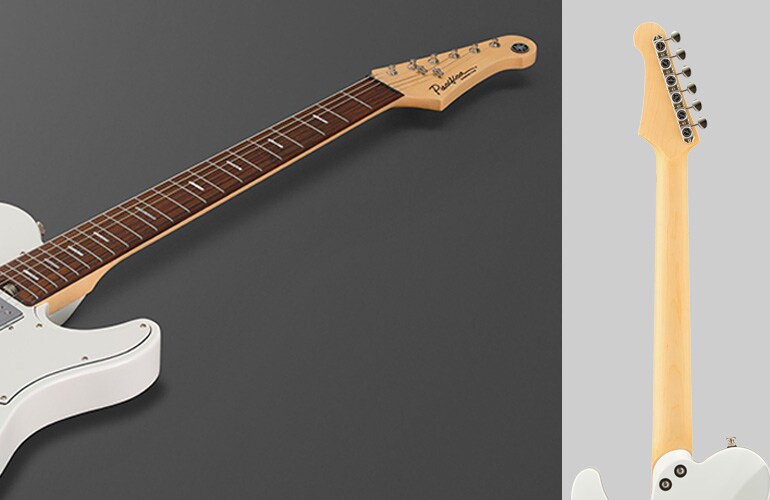 Nahaufnahmefoto der Halsform der Pacifica SC Standard Plus