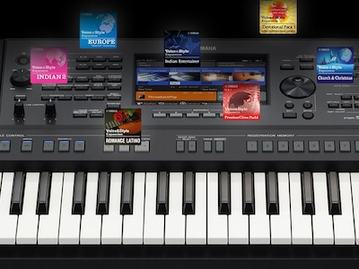 Yamaha Arranger Workstation PSR-SX920 and Expansion Content icons