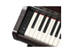 YDP-166_Dunkler Palisander_Tastatur_links