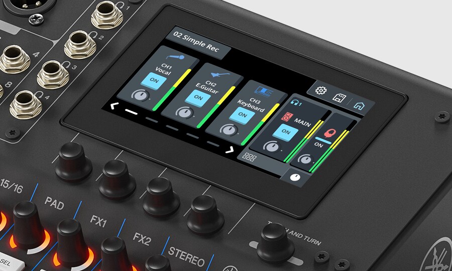 Yamaha MGX16: Schnelle, intuitive Kontrolle – genau eingestellt